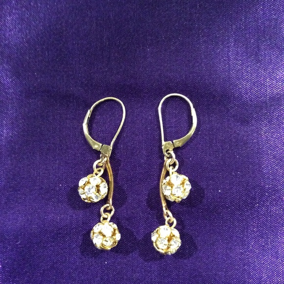 Handcrafted Earrings with Austrian Crystal Sparkle - Picture 1 of 1